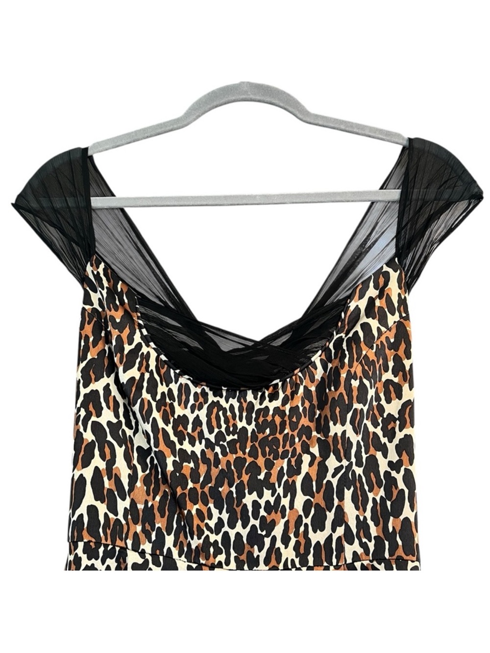 Archive Betsey Johnson Y2K Silk Leopard Dress Amy Winehouse ASO Rare Size 4 - Picture 5 of 12
